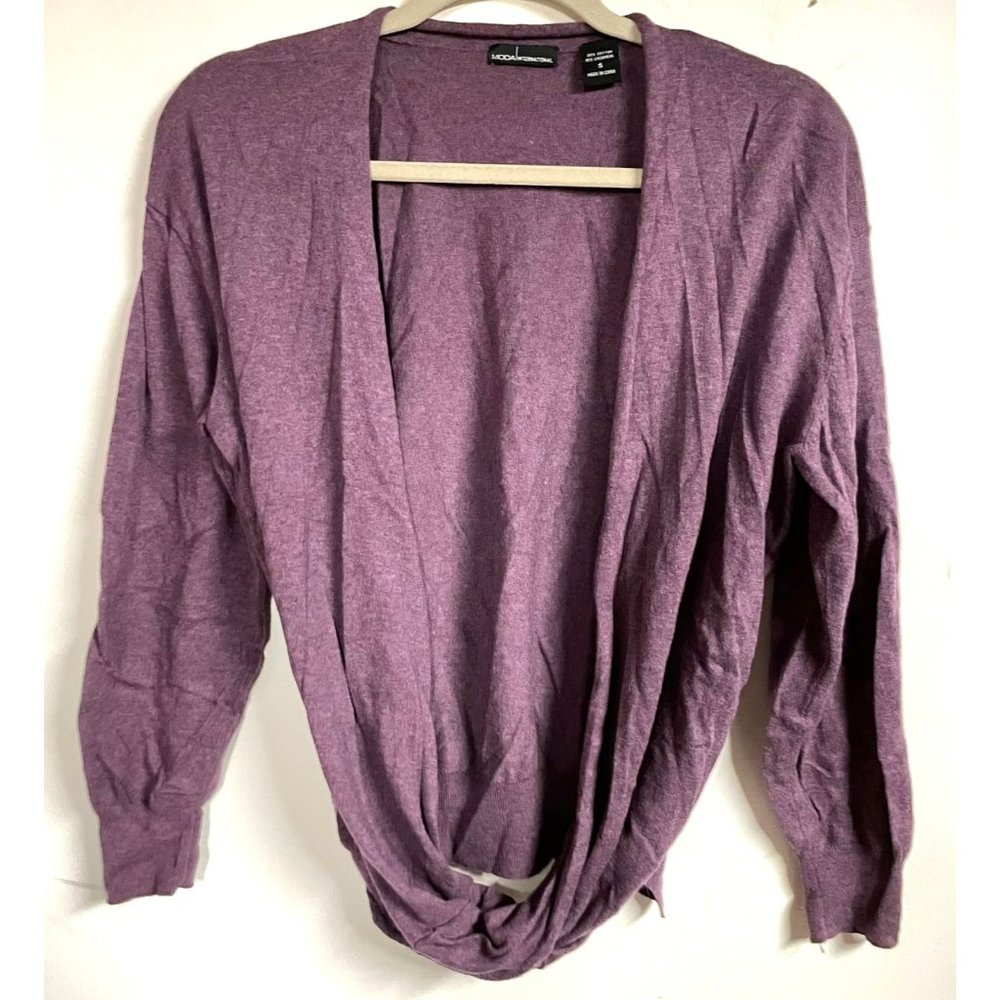 Moda wrap front blouse women’s small